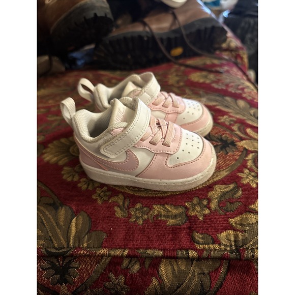 Nike Other - Baby Toddler Girls Pink Nike Court Borough Low Recraft Sneaker Shoes. Size 4c